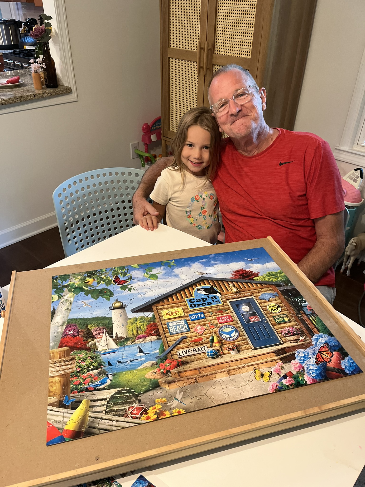completing a puzzle